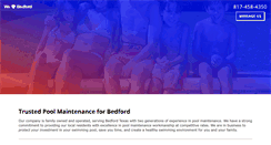 Desktop Screenshot of poolservicebedford.com