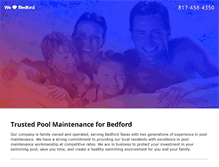 Tablet Screenshot of poolservicebedford.com